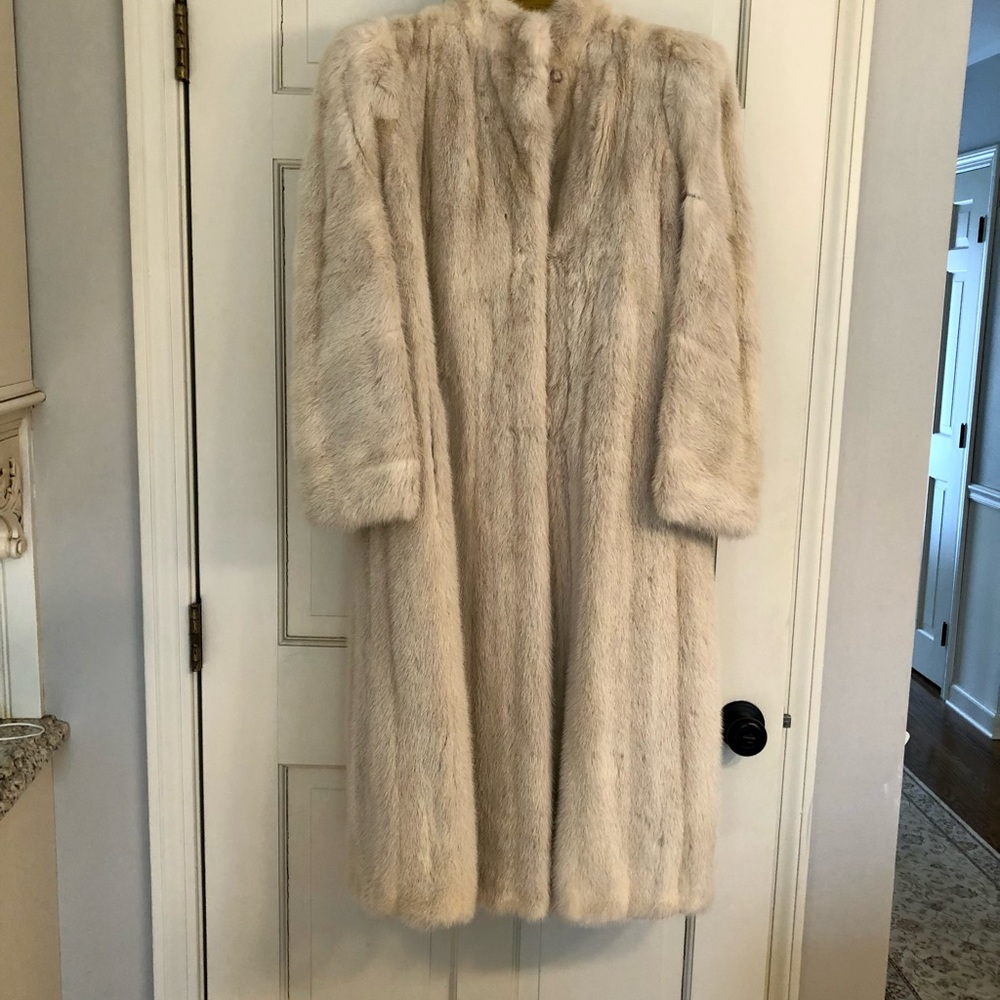Blonde mink coat size small FREE shipping